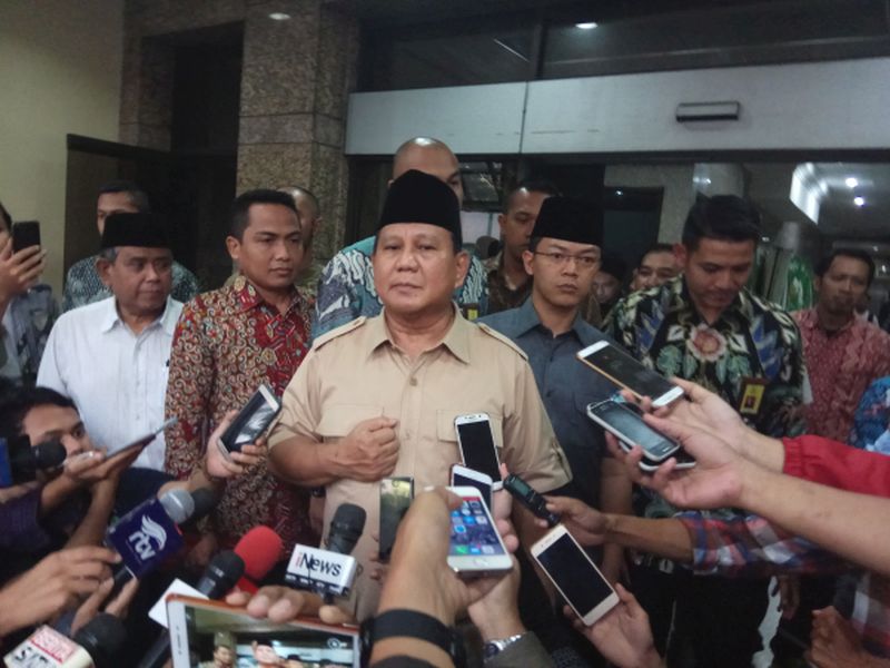 Prabowo-Sandiaga minta wejangan ke PBNU
