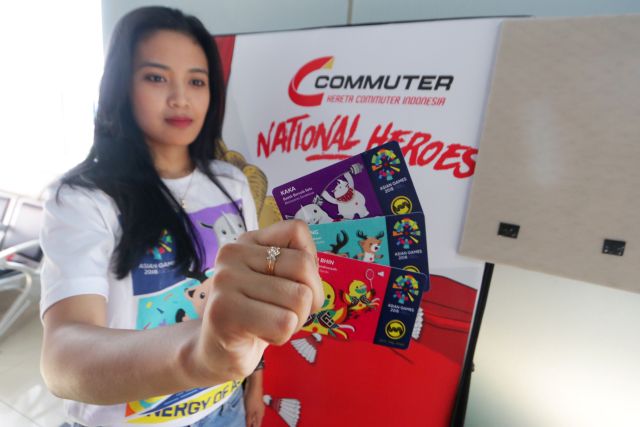 Kereta Commuter luncurkan kartu multi trip bertema Asian Games 2018