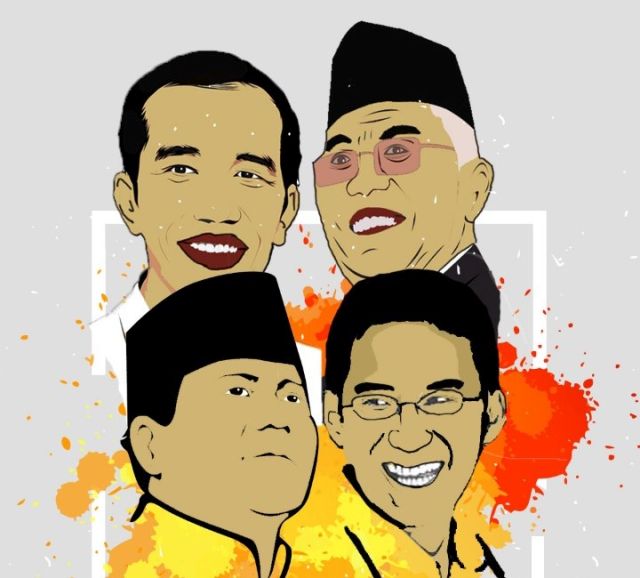 Elektabilitas Jokowi-Maruf masih teratas