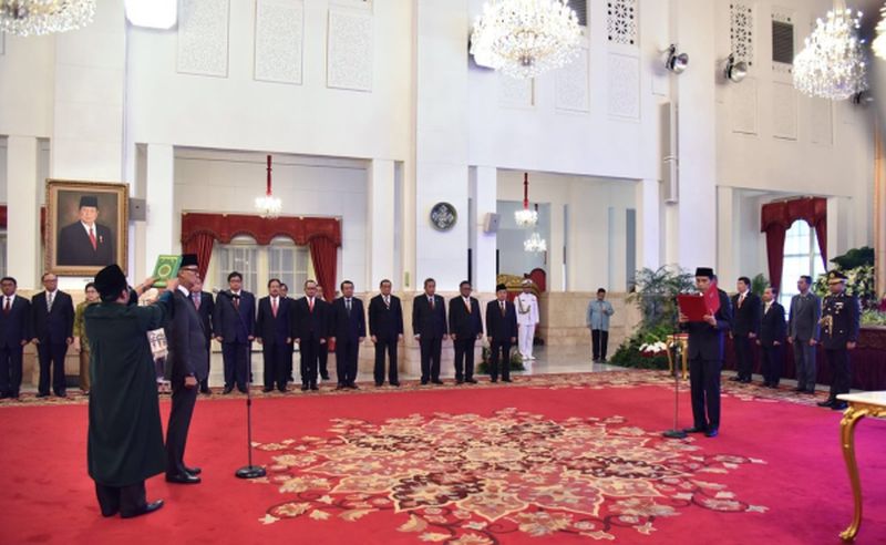 Presiden Jokowi lantik Agus Gumiwang sebagai Menteri Sosial