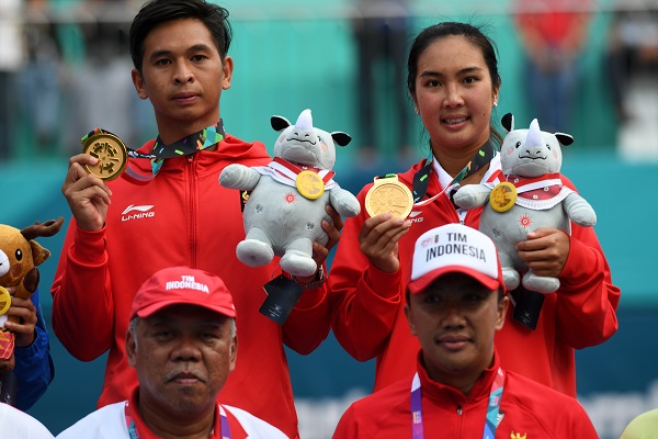 Tenis ganda campuran Indonesia sumbang emas di Asian Games 2018