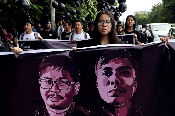 Myanmar didesak bebaskan dua wartawan Reuters