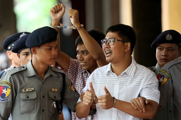Dua wartawan Reuters divonis 7 tahun penjara di Myanmar