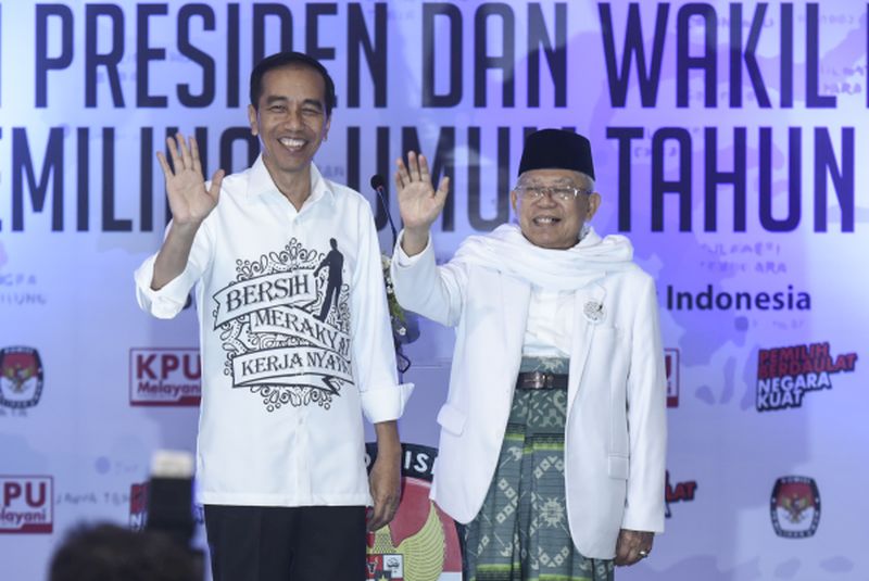 Elektabilitas Jokowi-Maruf unggul di media sosial