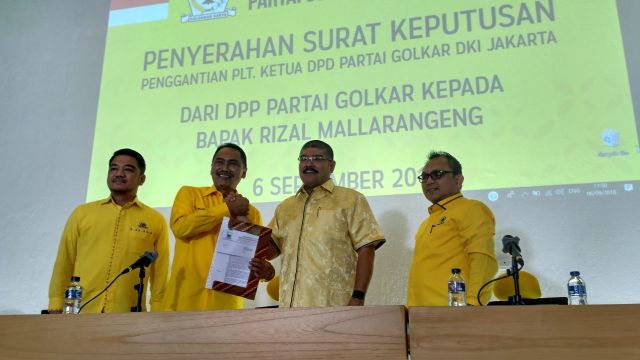 Sah, Rizal Mallarangeng jabat Ketua DPD Golkar DKI Jakarta