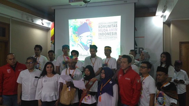 Pentolan Perindo bentuk Komunitas Muda Amin dukung Jokowi