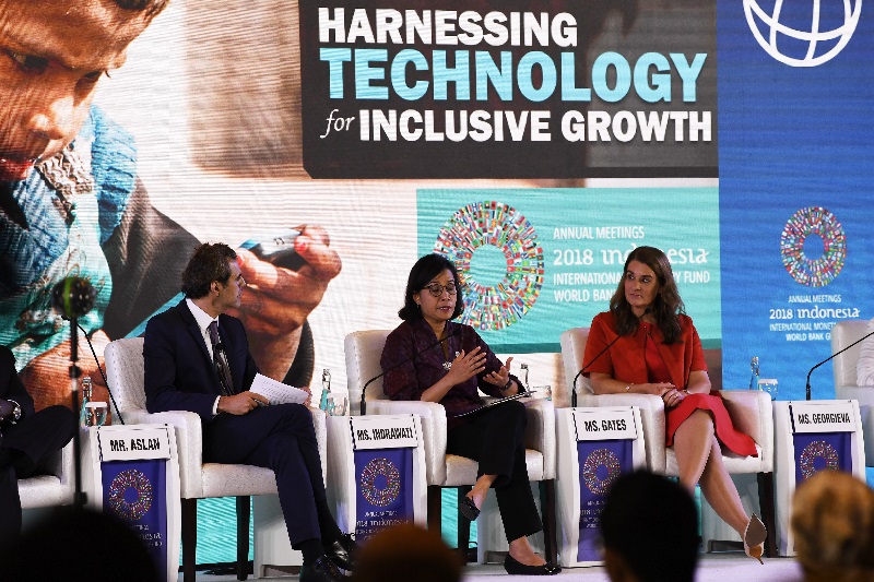 Ketika Sri Mulyani dan Melinda Gates bicarakan teknologi
