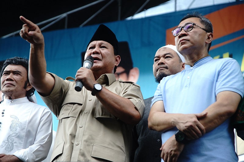 Prabowo Subianto jelaskan program ekonomi dan anti hoax