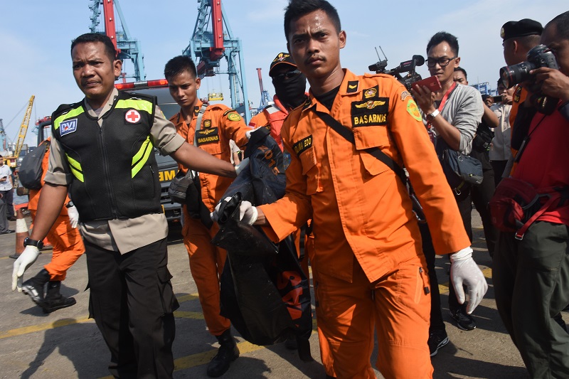 Sudah 51 kantong jenazah korban Lion Air JT-610 tiba di RS Polri
