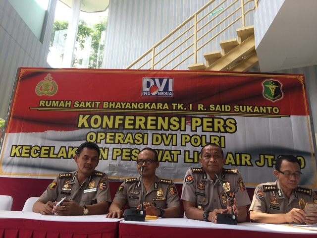 Polisi: Korban Lion Air tidak ada yang utuh 