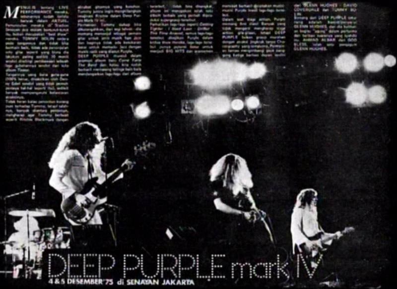 Mengenang konser Deep Purple di Jakarta pada 1975