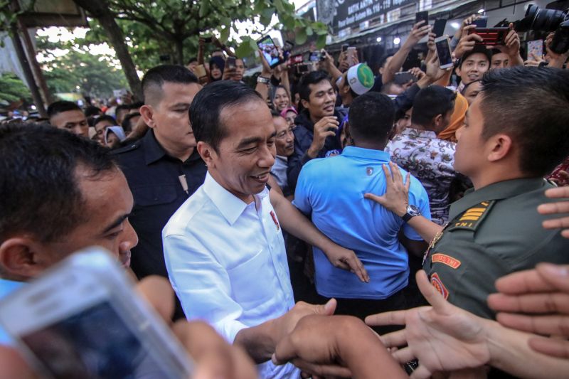Kunker ke Lampung, Presiden Jokowi juga lakukan kampanye 