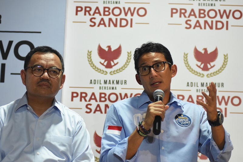 Dua bulan kampanye, Prabowo-Sandi habiskan dana Rp34,5 miliar