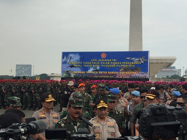Jelang natal, TNI kerahkan 50.000 anggota personel