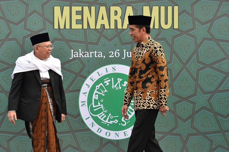 Perbedaan Ma'ruf Amin dan Prabowo kepada wartawan