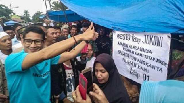 Kubu Jokowi tuding pengusiran Sandiaga Uno cuma sandiwara