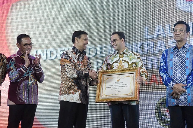 DKI Jakarta raih penghargaan daerah paling demokratis