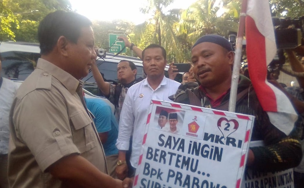 Demi dukung Prabowo, Rahman berjalan kaki dari Tegal ke Jakarta