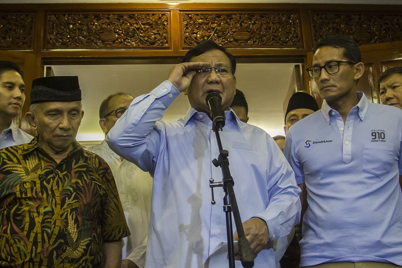 Kampanye di 2019, Prabowo-Sandiaga tinggalkan politik identitas