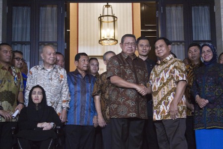 SBY bakal godok tim debat Prabowo-Sandi