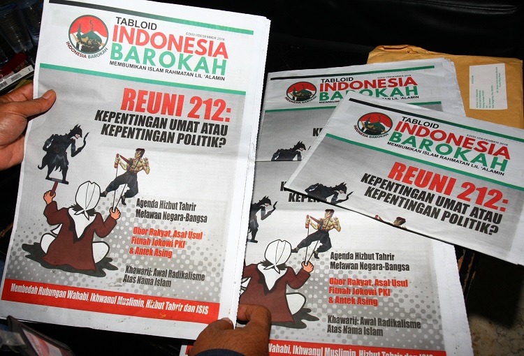 Ribuan Tabloid Indonesia Barokah kembali ditemukan di Yogyakarta