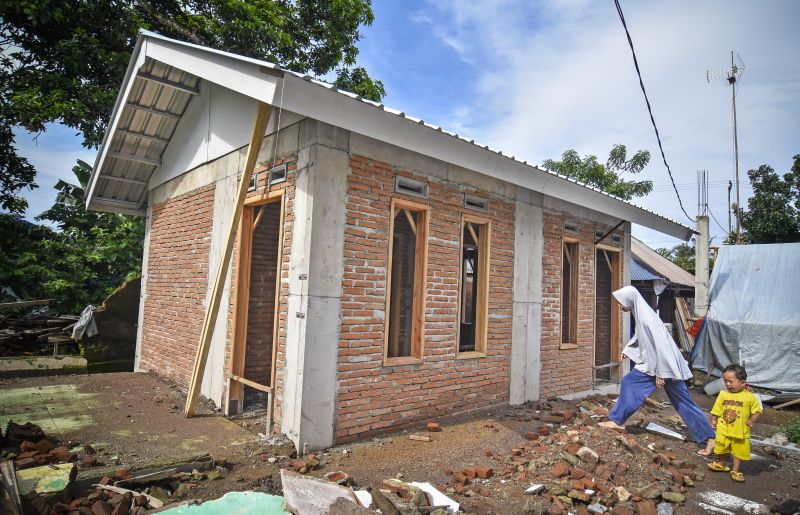 58.000 rumah bagi korban gempa Lombok ditarget dua bulan rampung