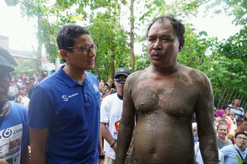 Sandiaga Uno bantah sandiwara korban banjir Makassar