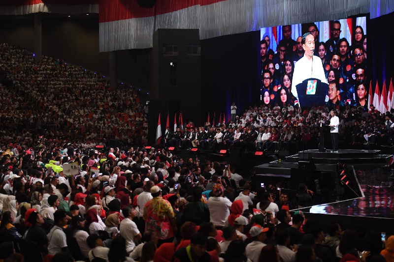 Jokowi ajak pendukungnya optimistis