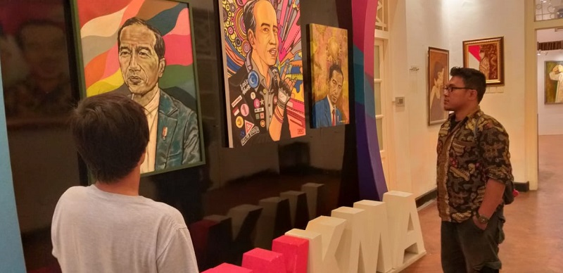 Relawan gelar pameran lukisan 'Jokowi di Hati'