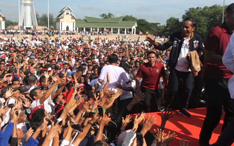 Dana kampanye Jokowi-Ma'ruf tinggal Rp14 miliar