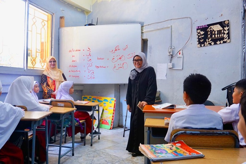  Dadakan, Menlu Retno kunjungi Sekolah Indonesia Jeddah