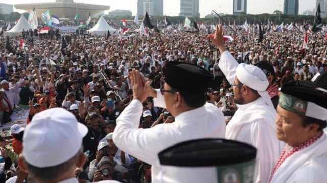 Survei LSI: Dukungan 212 dan FPI justru gerus Prabowo-Sandi