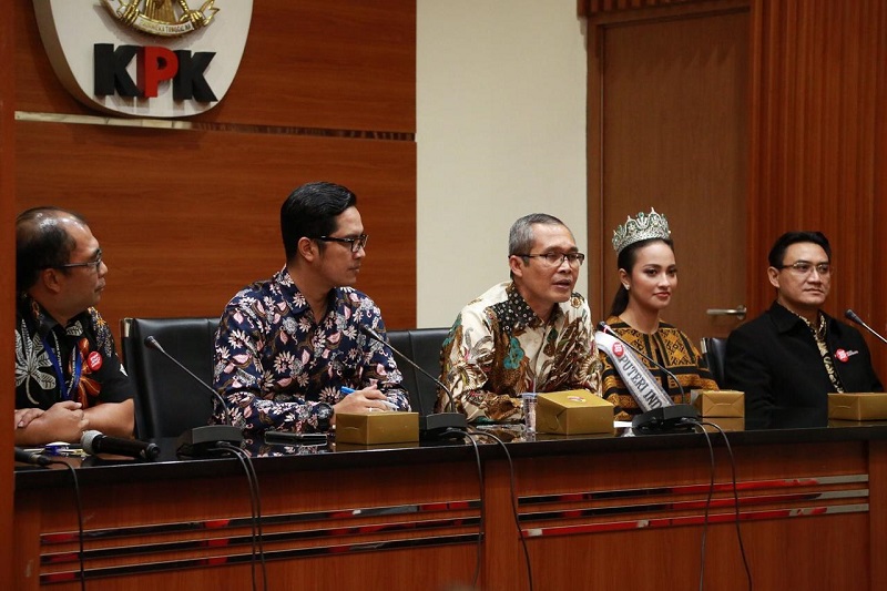 Saat 39 gadis cantik Puteri Indonesia datangi KPK