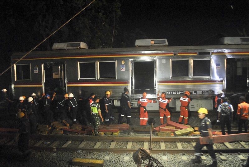 KRL dari Stasiun Bogor gunakan satu jalur 