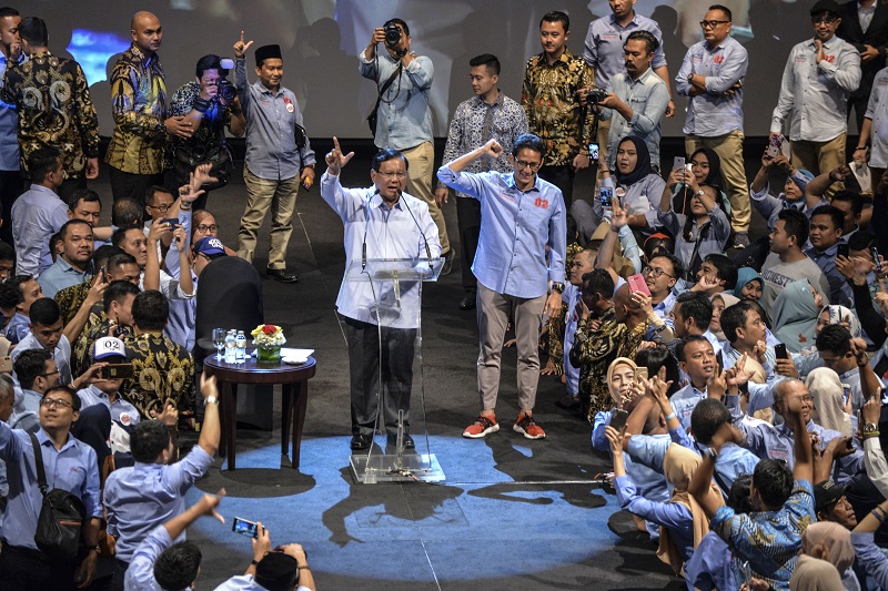Cara Jokowi dan Prabowo rayu ribuan pengusaha
