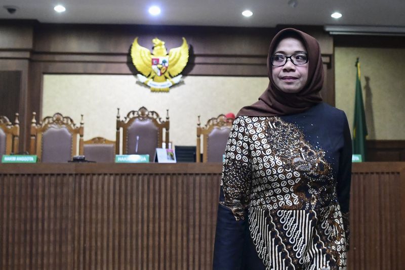 KPK menjebloskan Eni Maulani Saragih ke Lapas Anak Wanita Tangerang
