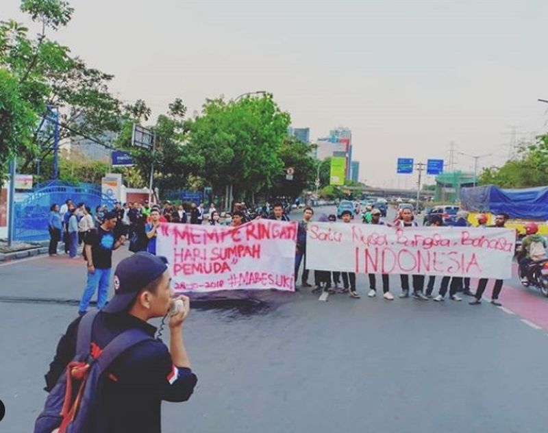 8 pengunjuk rasa protes Jokowi, dinilai ganggu ketertiban umum