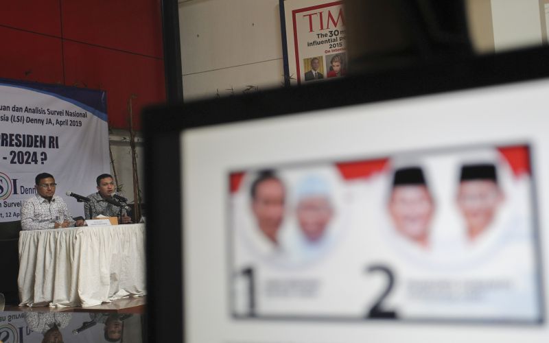 LSI prediksi Jokowi-Ma'ruf unggul hingga dua digit