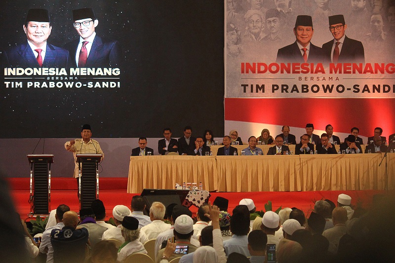 AHY tak masuk, berikut daftar 65 calon menteri Prabowo-Sandi