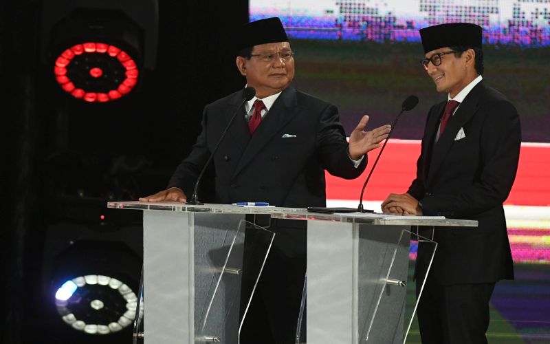 Momen debat pilpres: Taktik klasik Sandi dan ketusnya Jokowi
