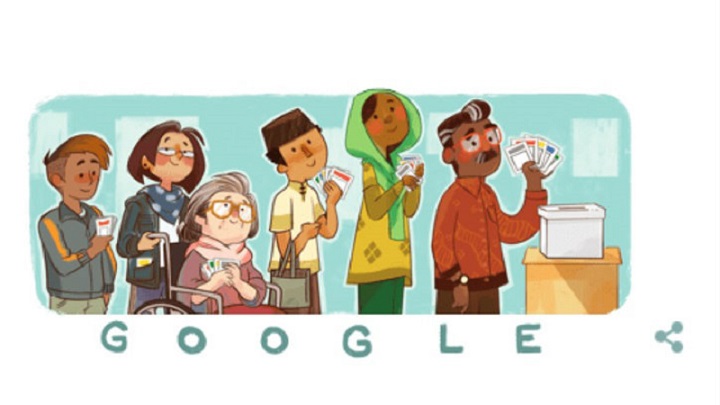  Meriahkan Pemilu 2019, Google bikin Doodle khusus