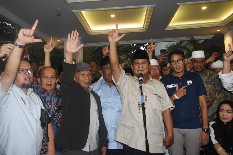 Acara syukuran di Istiqlal dan Monas batal, dipindah ke rumah Prabowo