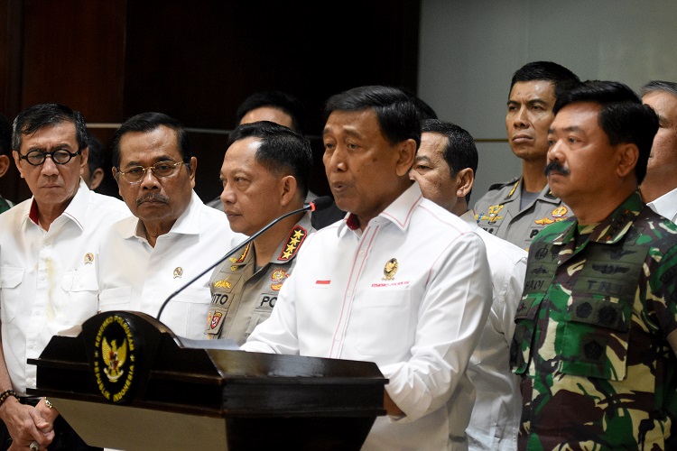 Wiranto gelar rapat bahas ancaman yang menyerang KPU pascapencoblosan