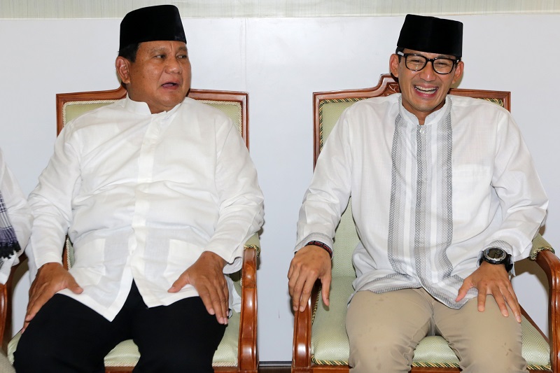 Prabowo-Sandi curhat telah dicurangi di depan media asing