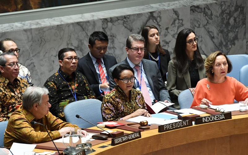 Pimpin sidang DK PBB, RI tekankan pentingnya pasukan penjaga perdamaian