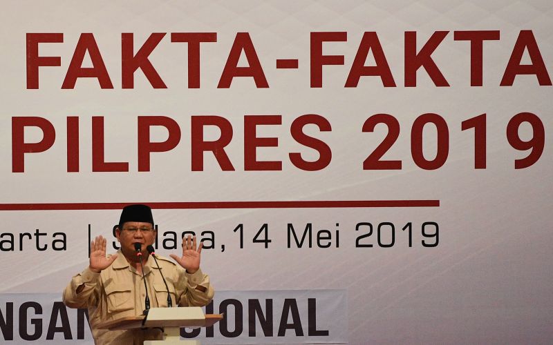 Prabowo-Sandi tolak rekapitulasi suara KPU