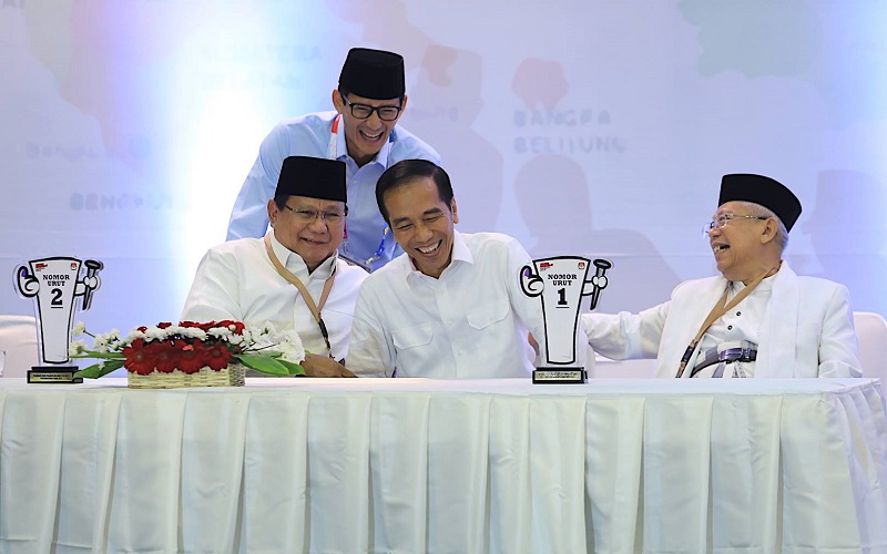 Rekapitulasi KPU: Jokowi-Amin menang 14 provinsi vs Prabowo-Sandi 4 provinsi