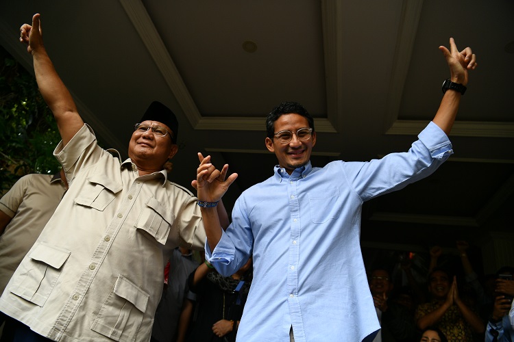 Prabowo tolak hasil Pilpres 2019