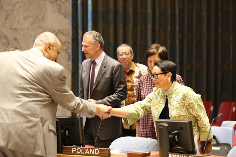 Di DK PBB, Menlu RI tekankan 3 hal untuk bantu Palestina