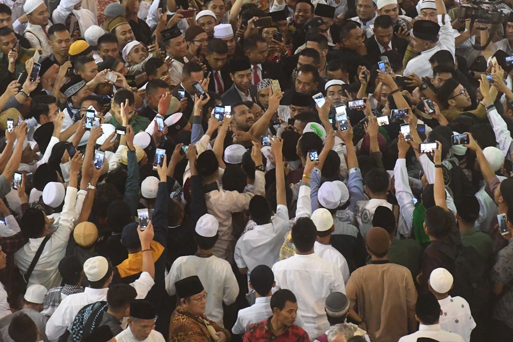 Jokowi open house di Istana, Prabowo ke Cendana